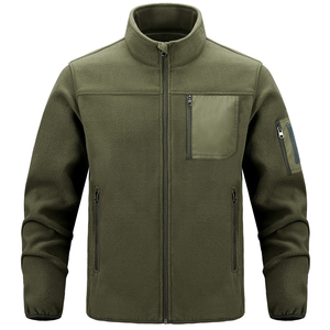 Chaqueta de talla grande con cuello levantado y múltiples bolsillos para exteriores, ropa para hombre, chaqueta de lana Softshell 2026 - Product Image 1