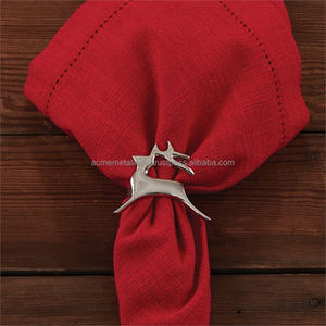 Design unique rond de serviette noir en gros plus grande qualité forme personnalisée rond de serviette en métal pour l'utilisation de restaurant et salle à manger - Product Image 6