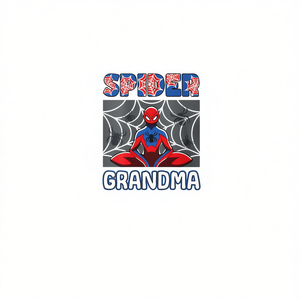 T-shirt promozionale coordinata per la famiglia a tema Spider Grandma Spider per feste di compleanno - Product Image 2