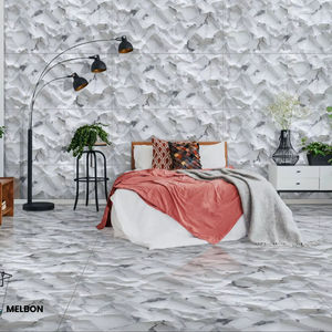 กระเบื้องพอร์ซเลนขัดเงาคุณภาพพรีเมียม ขนาด 600x1200 มม. พร้อมพื้นผิวลายหิน สำหรับพื้นที่ที่ต้องการความหรูหราและตกแต่งภายในสไตล์ร่วมสมัย - Product Image 1