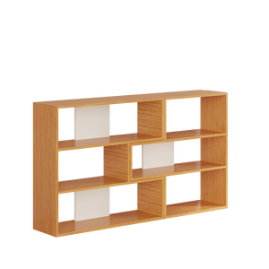 Elegante Librería Moderna de Estilo Europeo Aruba, Diseño de Paneles de Madera Duraderos, Solución de Almacenamiento Multiusos Plegable para Oficina en Casa - Product Image 5