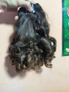 Extensions de cheveux bouclés bruts pour bébé indien Paquets de cheveux de temple vierge Boucles douces naturelles pour femmes Non traitées Double trame - Product Image 2