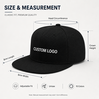 Casquettes Snapback de haute qualité 100% coton avec logo brodé, 6 panneaux, visière plate, style hip-hop, ajustables, pour le quotidien, les activités de plein air et le streetwear