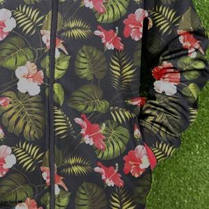 Chaqueta de invierno de lona estampada para adultos, de moda, cómoda, estilo urbano, con cuello alto, cortavientos frontal, transpirable, para otoño, venta al por mayor - Product Image 5