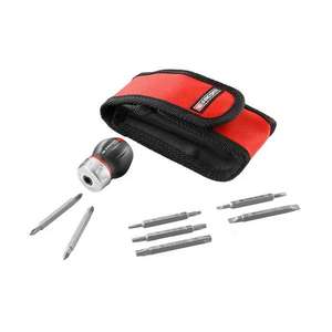 Destornillador de trinquete corto Facom Protwist con juego de herramientas surtido de 7 puntas - Product Image 1