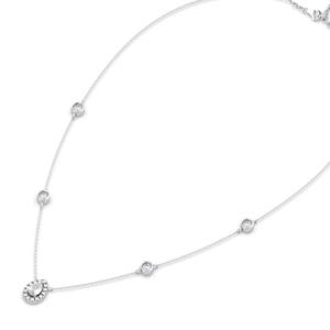 REYES personalizado pera corte 1.3Ct laboratorio cultivado diamante collares alta calidad 14K oro blanco boda aniversario regalo joyería fina - Product Image 3