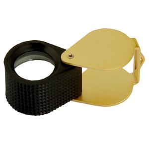 Lupa de Joyero Jipsy Metal Industries de 20.5 mm, Lupa Triplete de 20X, Latón Dorado y Negro con Empuñadura de Goma - Product Image 2