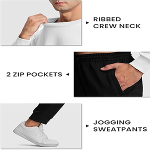 Al aire libre 100% algodón transpirable invierno fútbol entrenamiento chándal para hombres deporte entrenamiento venta al por mayor fútbol Jogging traje de calentamiento - Product Image 5