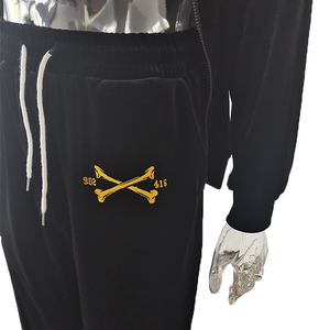 Ensemble de survêtement pour homme en polyester respirant de qualité supérieure, léger, personnalisable, pour l'hiver, en couleur unie, vêtements décontractés personnalisables - Product Image 6