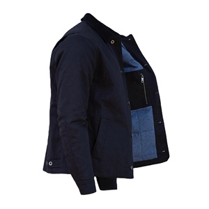 แจ็คเก็ตผ้าใบสำหรับทำงานมีซิปรูดสกรีนโลโก้ที่กำหนดเอง2025 - Product Image 6