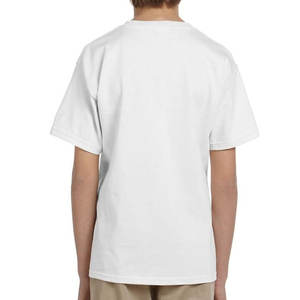 Camiseta de mezcla de algodón de color púrpura personalizada de alta calidad-Camiseta lisa de manga corta regular unisex juvenil púrpura - Product Image 6