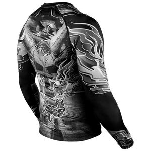 Rashguard personalizado impreso sublimación Rashguard impreso Mma Rushguard Bjj OEM Mma Rashguard para hombres Rash Guard - Product Image 6