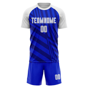 Ensemble de maillots d'uniforme de football à sublimation bleu marine personnalisé de qualité supérieure - Product Image 3