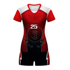 Uniformes de Voleibol de Poliéster 100% de Alta Calidad y Color Personalizado para Adultos, Fabricación en Fábrica, Ropa Deportiva - Product Image 2