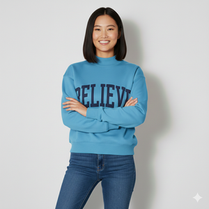 Heavyweight Mockneck Sweatshirt Women Custom Knitted Fleece Pullover Quick Dry Cotton Polyester Blend Winter <b>Mock</b> Neck - Product Image 1