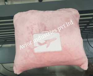 Couverture polaire de voyage en flanelle 100% polyester tricoté brossé motif uni avec poignée imperméable quatre saisons portable - Product Image 2