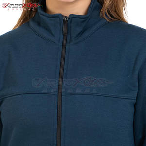 ชุดวอร์มผู้หญิงโพลีเอสเตอร์มีซิปแบบเต็มตัวสวมใส่สบายและมีกระเป๋าด้านข้างระบายอากาศได้ - Product Image 6