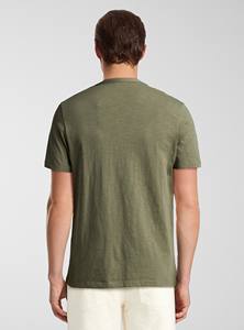 เสื้อยืดแขนครึ่งแขนสำหรับผู้หญิง, ผ้าฝ้ายสไตล์ลำลองผ้าไหมพิมพ์ลายหน้าจอสีทึบดีไซน์ว่างเปล่า - Product Image 5