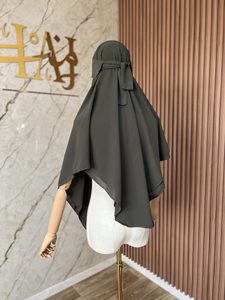 Luxury Malaysian Modest 2-Piece Niqab Set-Premium Chiffon Tenda Niqab Large Square Hijab Khimar Breathable Lightweight All - Product Image 4