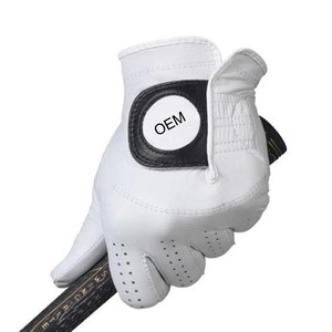 Service personnalisé Gants de golf synthétiques imperméables Gants de golf de protection de la paume respirante de couleur grise avec logo et couleur personnalisés - Product Image 3