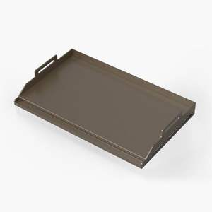 Plateau de service rectangulaire en métal de qualité supérieure, personnalisable, avec poignée, écologique, nouveau, élégant, vente en gros, unique, prix raisonnables - Product Image 3