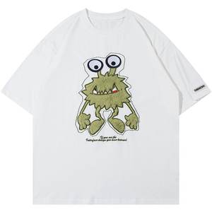 T-shirts pour hommes 300 Gsm Cotton Heavy Weight Plain Ras du cou T-shirts surdimensionnés personnalisés pour hommes High Street Style T-shirts pour hommes - Product Image 4