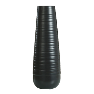Black and <b>Gold</b> Geometric Metal <b>Vase</b> with Decorative Aluminum <b>Vase</b> and Elegant Matte Finish for Luxury Home & Office Decor - Product Image 3