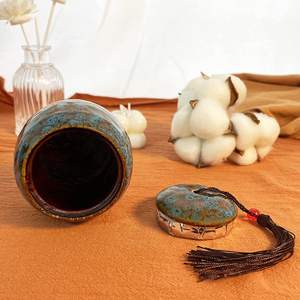 Mini urna de cremación para cenizas, urna Pequeña Azul para cenizas, recuerdo de cremación funeraria, urnas conmemorativas - Product Image 6