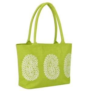 Bolsas de Yute Reutilizables Resistentes, Lavables y Ecológicas para Compras, Bodas, Despedidas de Soltera, Playa, en 3 Colores, Venta al por Mayor - Product Image 1