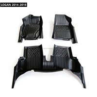 Tapis de sol de voiture de luxe 5D en TPE imperméable, design unique, vente en gros d'usine pour LOGAN 2014-2018