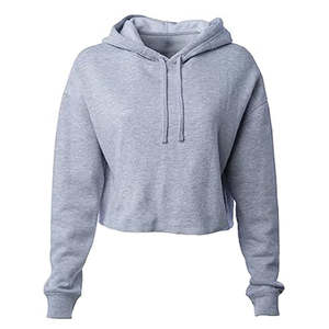 Sweat à capuche surdimensionné en éponge pour femme à épaules tombantes Streetwear imprimé personnalisé Pull ample d'hiver en polaire épaisse et chaude sur le devant - Product Image 4
