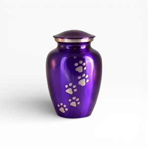Urna Funeraria Azul Claro con Diseño Floral en Espiral, Patrón Artístico y Acabado Brillante para Tributo Conmemorativo - Product Image 5