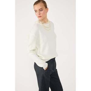 Suéter de Punto Casual de Corte Holgado con Cuello Redondo y Manga Larga - Product Image 1