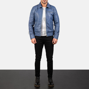 2024 Top Selling Men's Slim <b>Winter</b> <b>Leather</b> <b>Jacket</b> Customized Design with High Street Style Biker <b>Jacket</b> - Product Image 3