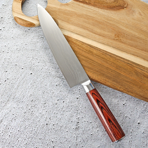 มีดเชฟเหล็กดามัสกัสแบบมืออาชีพคมทำจากสเตนเลสคาร์บอนสูงบริการ OEM แบบปรับแต่งได้ - Product Image 3