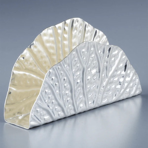 Venta caliente elegante de lujo de Metal de acero cuadrado servilletero de papel soportes servilletero para mesa restaurante - Product Image 1