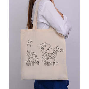 Bolsa de Mano Negra de Nivel Avanzado, Bolsa de Algodón para Colorear y Pintar para Niños - Product Image 2