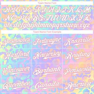 เสื้อเบสบอลแท้ลายเสือดาวดีไซน์ลาย3D สีชมพูขนาดกลางสีขาวสีขาวออกแบบได้ตามต้องการ - Product Image 4