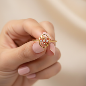 แหวนหมั้นทองคำสีโรสโกลด์สุดหรูสำหรับผู้หญิง แหวนแต่งงานทรงรีทันสมัย เครื่องประดับชั้นดีสำหรับของขวัญวันครบรอบและงานปาร์ตี้ - Product Image 6