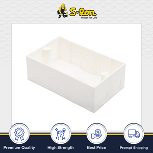 Meilleure qualité double prise boîte de montage haut Impact polystyrène plastique métal laiton fait couleur blanc pur largement bouchons prises - Product Image 2