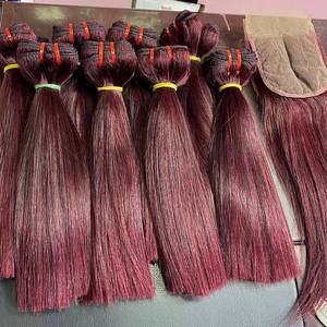 Extensions de trame de cheveux humains naturels vierges de qualité supérieure pour femmes Extensions de cheveux de trame Cheveux humains de luxe non traités - Product Image 2