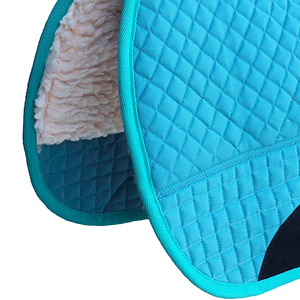 Almohadillas para SILLÍN de caballo cómodas para equitación de calidad superior, almohadilla para SILLÍN ecuestre acolchada con diamantes con forro de piel de Sherpa - Product Image 4