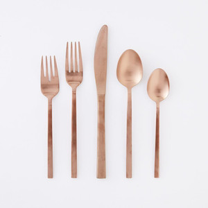 Juego de cubiertos de comida para restaurante hecho a mano, diseño de tendencia ecológico, cubiertos de acero inoxidable para bodas hechos de Metal - Product Image 6