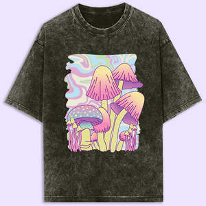 T-shirt Streetwear Personnalisé avec Logo, Grammage Lourd 275 g/m², Style Vintage Délavé à l'Acide, Coupe Boxy Courte Oversize Effet Vieilli - Product Image 1