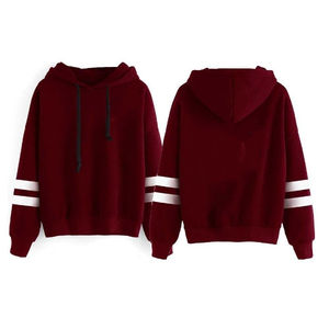 Sweat à capuche 100% coton de luxe pour femmes Pull surdimensionné de style coréen avec logo avant de luxe lourd Vêtements de rue d'hiver - Product Image 3