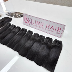 LINU 1b colour Bone straight couleur naturelle cheveux humains vietnamiens vente en gros fumi hair faisceaux - Product Image 5