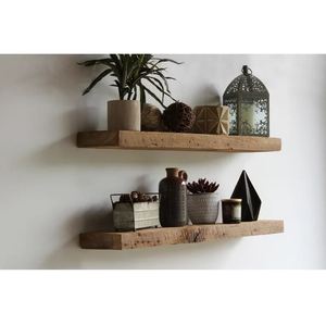 Natural Solid Wood Classy Wall <b>Shelves</b> Wall Mounted Storage <b>Shelf</b> for Home Hotels Living Room Kitchen Decor Made in India 2023 - Product Image 1