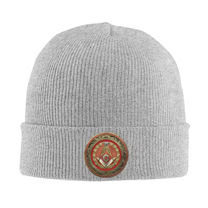 Gorros de Punto Personalizados con Logotipo de Calavera Masónica, Transpirables, Impermeables, de Color Personalizado, para las 4 Estaciones, Unisex, Cálidos para el Invierno, para Adultos - Product Image 5