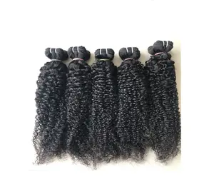 Mink Brazilian Raw Unprocessed Virgin Cambodian Afro Kinky Curly Cuticle Aligned Remy Mongolian Hair Extension Bundle From India