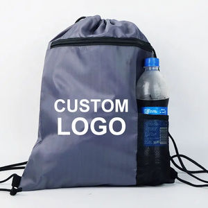 Qualité supérieure 2023 personnalisé promotionnel grande capacité cordon polyester sac à dos de sport sac pour vêtements d'exercice chaussures - Product Image 4